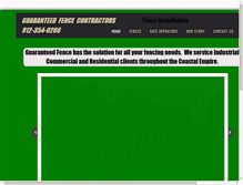 Tablet Screenshot of guaranteedfence.com